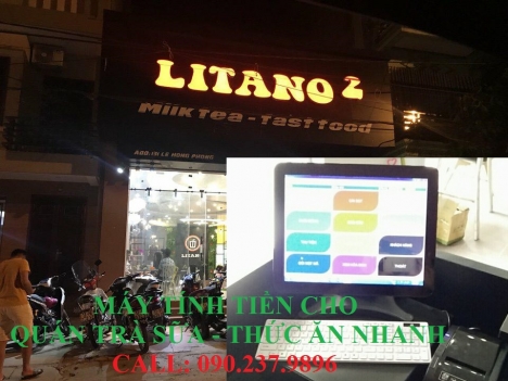 Máy tính tiền giá rẻ nhất cho quán trà sữa tại Kiên Giang