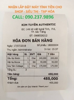 Trọn bộ thiết bị tính tiền cho tiệm tạp hóa tại Kiên Giang