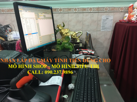Trọn bộ máy tính tiền dùng cho shop tại Kiên Giang