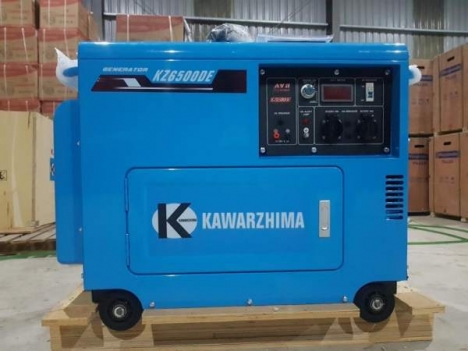 Máy phát điện chạy dầu Kawarzhima KZ6500DE giá rẻ tại Hà Nội