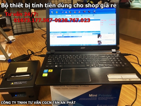Bán trọn bộ phần mềm tính tiền và thiết bị thu ngân cho shop taị Phú Quốc Kiên Giang