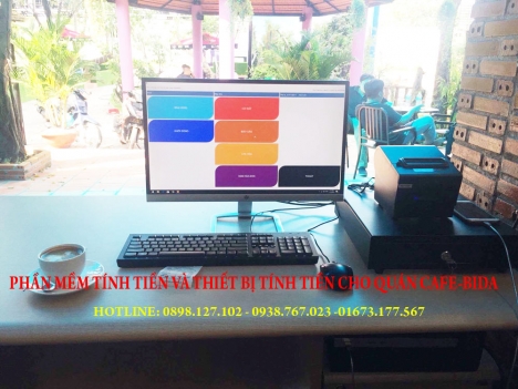 Bán máy tính tiền cho quán café, bida tại Phú Quốc Kiên Giang