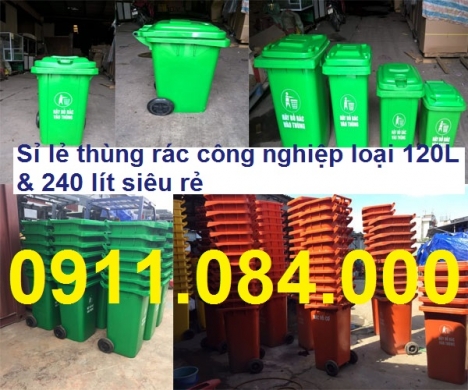 Bán thùng rác 120 lít giá sỉ lẻ tại Đồng Nai 0911.084.000 Ms Ngọc
