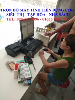 Máy tính tiền dùng cho cửa hàng mỹ phẩm tại Nghệ An