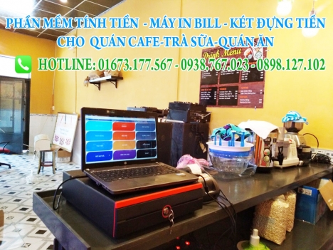 Bán trọn bộ máy tính tiền giá rẻ cho quán café tại Trà Vinh