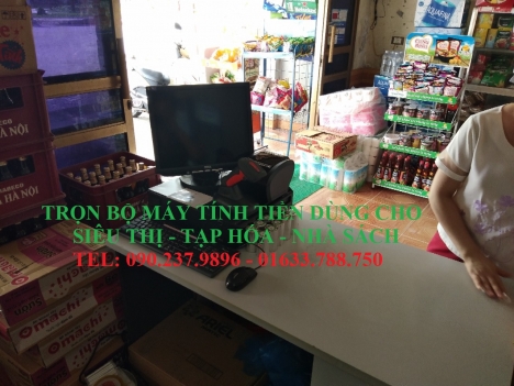 Máy tính tiền trọn bộ dùng cho siêu thị mini tại Hà Tĩnh