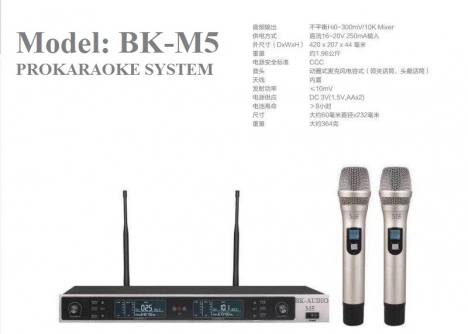 Phân phối micro BK -Audio M5 ( BH 18 tháng,đổi mới trong 1 tuần đầu )