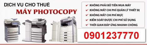 Dịch vụ cho thuê máy photocopy  tại Long An TPHCM