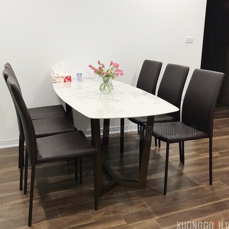 Mê hoặc trong không gian phòng ăn với bàn ăn 6 ghế hình chữ nhật hiện đại