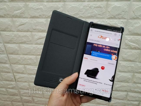 Bao da Leather Wallet Samsung Galaxy Note 9 chính hãng