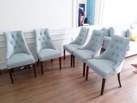 Bộ bàn ăn 6 ghế Charles bọc nệm - sự hoàn hảo đến từng đường nét thiết kế