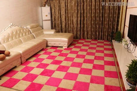 Thảm lông trải sàn- Thảm lông xốp Hàn Quốc ghép