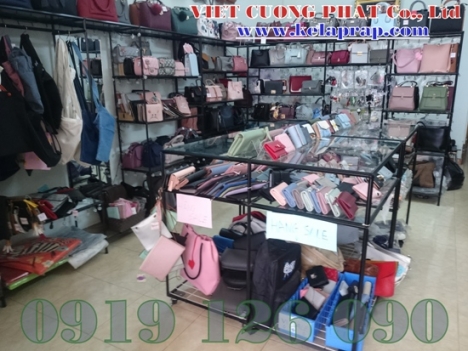 Kệ trưng bày giày dép túi xách tháo ráp di chuyển dễ dàng tiết kiệm diện tích Việt Cường Phát