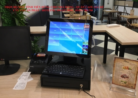 Máy tính tiền cảm ứng dùng cho quán ăn tại Hà Nội