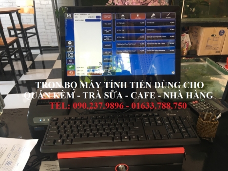 Máy tính tiền trọn bộ cho quán cafe sân vườn tại Hà Nội