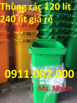 Kiên Giang- Nơi bán thùng rác 240 lít giá rẻ, thùng rác nhựa nắp kín- lh Ms.Nhiên 0911.082.000