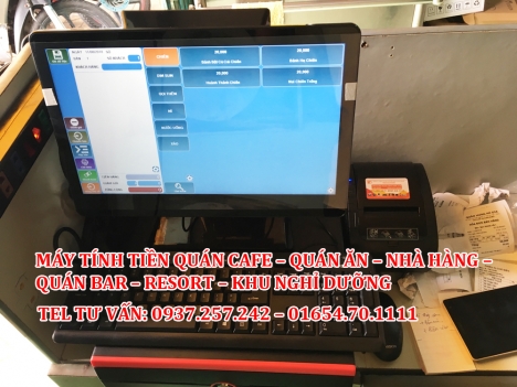 Bán máy tính tiền cảm ứng phù hợp cho nhà hàng, cafe tại Phú Cường, Rạch Sỏi