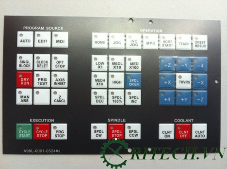 Mặt bàn phím máy CNC Fanuc 18i-M A98L-0001-0524#J giá rẻ
