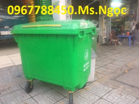 Bán thùng rác nhựa 660 lít giá cạnh tranh toàn quốc.