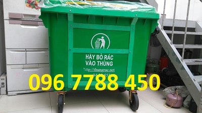Bán thùng rác nhựa 660 lít giá cạnh tranh toàn quốc.