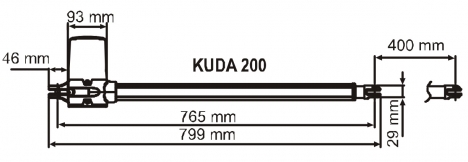 Moto tay đòn KUDA 200 - chính hãng GIBIDI (Italy)