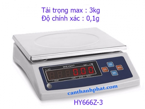 Cân điện tử thông dụng 3kg/0,1g Haoyu-Đài Loan giá rẻ