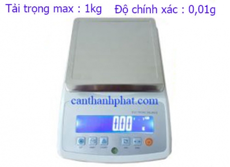 Cân điện tử 1kg/0,01g 2 số lẻ Lilascale - Đài Loan