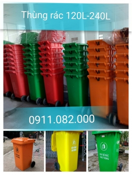 Phân phối thùng rác nhập khẩu giá tốt- thùng rác 120L 240L 660L giá rẻ
