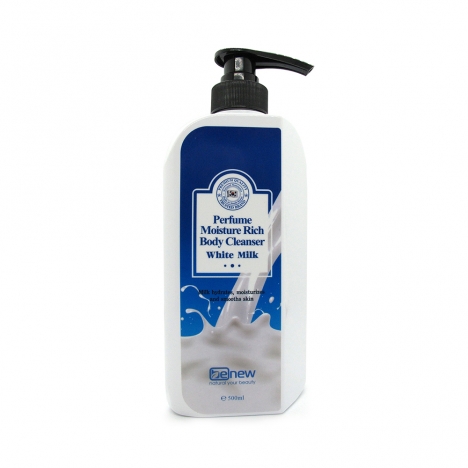 Sữa tắm nước hoa trắng da - Benew Perfume Moisture Rich Body Cleanser White Milk 500ml