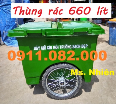 Thùng rác 240 lít giá rẻ thương mại tại cần thơ- 0911.082.000
