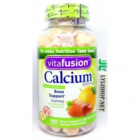 Kẹo dẻo bổ sung canxi cho người lớn Calcium 100 viên của Mỹ