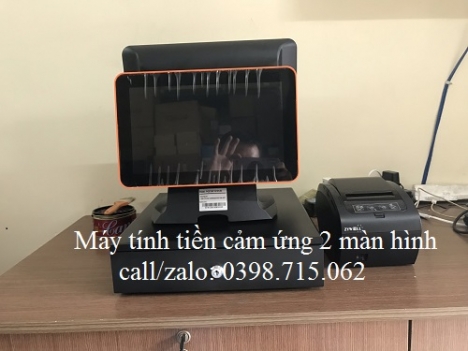 Bán máy tính tiền cảm ứng 2 màn hình cho quán ăn tại Vũng Tàu 