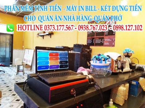 Máy tính tiền cho quán café ở Hà Tĩnh