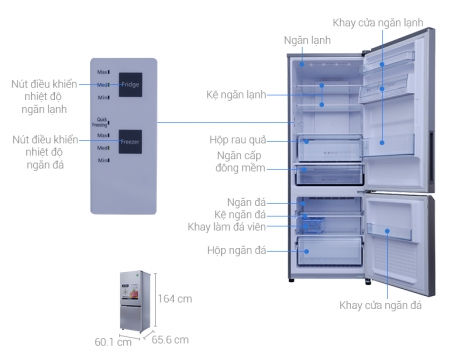 Tủ lạnh Panasonic 290 lít NR-BV329QSVN, NR-BV329XSVN, NR-BV329QKV2, NR-BV328GKV2 chính hãng, giá rẻ