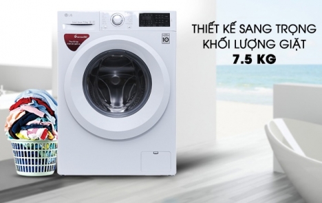 Máy giặt lồng ngang LG 7,5 kg FC1475N5W2, FC1475N4W giá rẻ tại Hà Nội