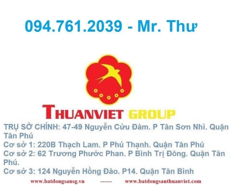 Hẻm 8m Trần Tấn P.Tân Sơn Nhì, Q.Tân Phú 75tr/m2