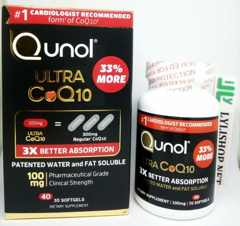Qunol Coq10 bổ tim mạch  khỏe tim 100mg 40 viên từ Mỹ