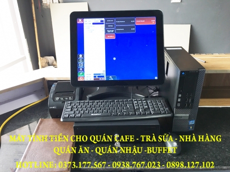 Bán máy tính tiền màn hình cảm ứng cho quán trà sữa ở Thái Bình
