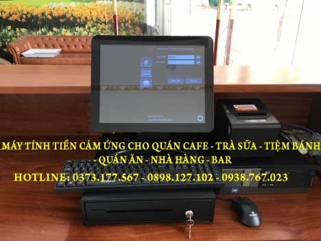 Bán máy tính tiền cảm ứng cho quán café- trà sữa tại Cao Lãnh Đồng Tháp