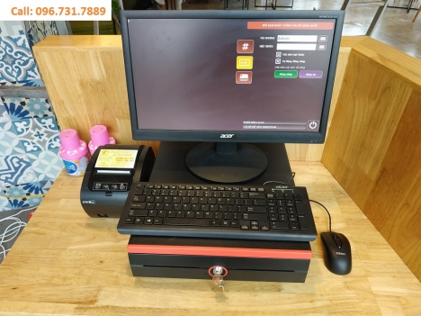 Lắp đặt trọn bộ máy tính tiền cho quán cà phê tại Bình Phước