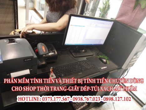 Bán máy tính tiền bằng mã vạch cho shop tại Vị Thanh Hậu Giang