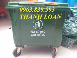 Bán thùng rác nhựa 660L giá rẻ - giao hàng toàn quốc