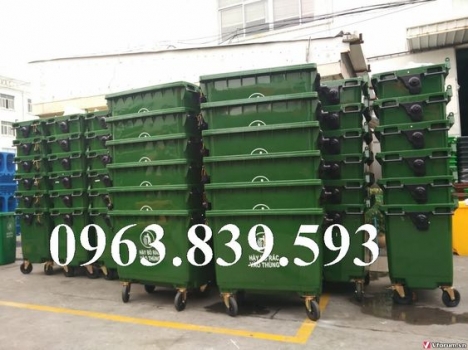 Bán thùng rác nhựa 660L giá rẻ - giao hàng toàn quốc