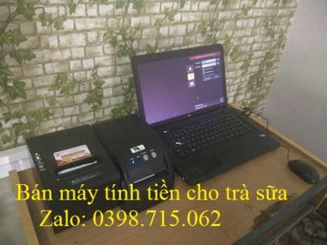 Cung cấp máy tính tiền cho quán trà sữa tại An Minh 