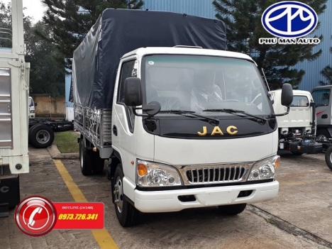 Xe tải JAC 2t4 Động cơ ISUZU thùng dài 4m4.