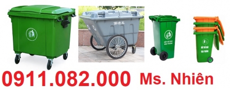 Phân phối thùng rác 120 lít 240 lít 660 lít giá rẻ tại Sóc Trăng