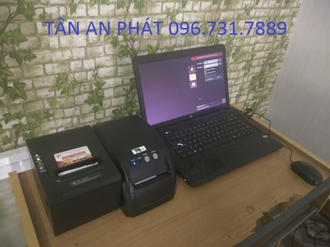 Máy tính tiền trọn bộ cho quán trà sữa tại Ninh Bình