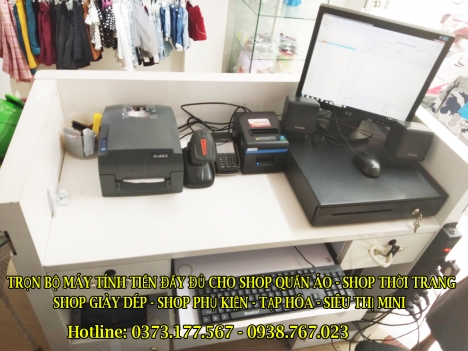 Bán máy tính tiền bằng mã vạch cho shop tại Rạch giá Kiên Giang