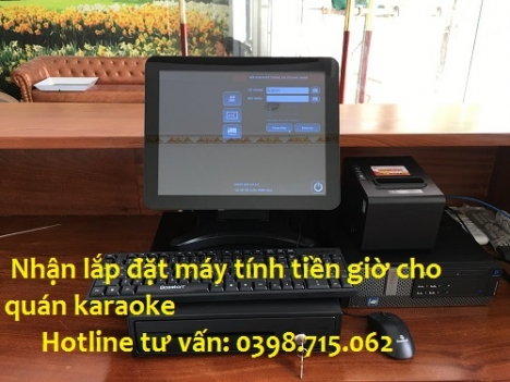 Nhận lắp đặt máy tính tiền giờ tại rạch giá cho quán karaoke, bida giá rẻ 