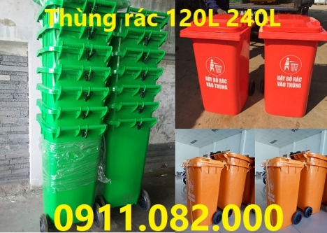 Nơi cung cấp thùng rác 120 lít 240 lít giá rẻ nhất quận bình thạnh- thùng rác sỉ lẻ-0911082000